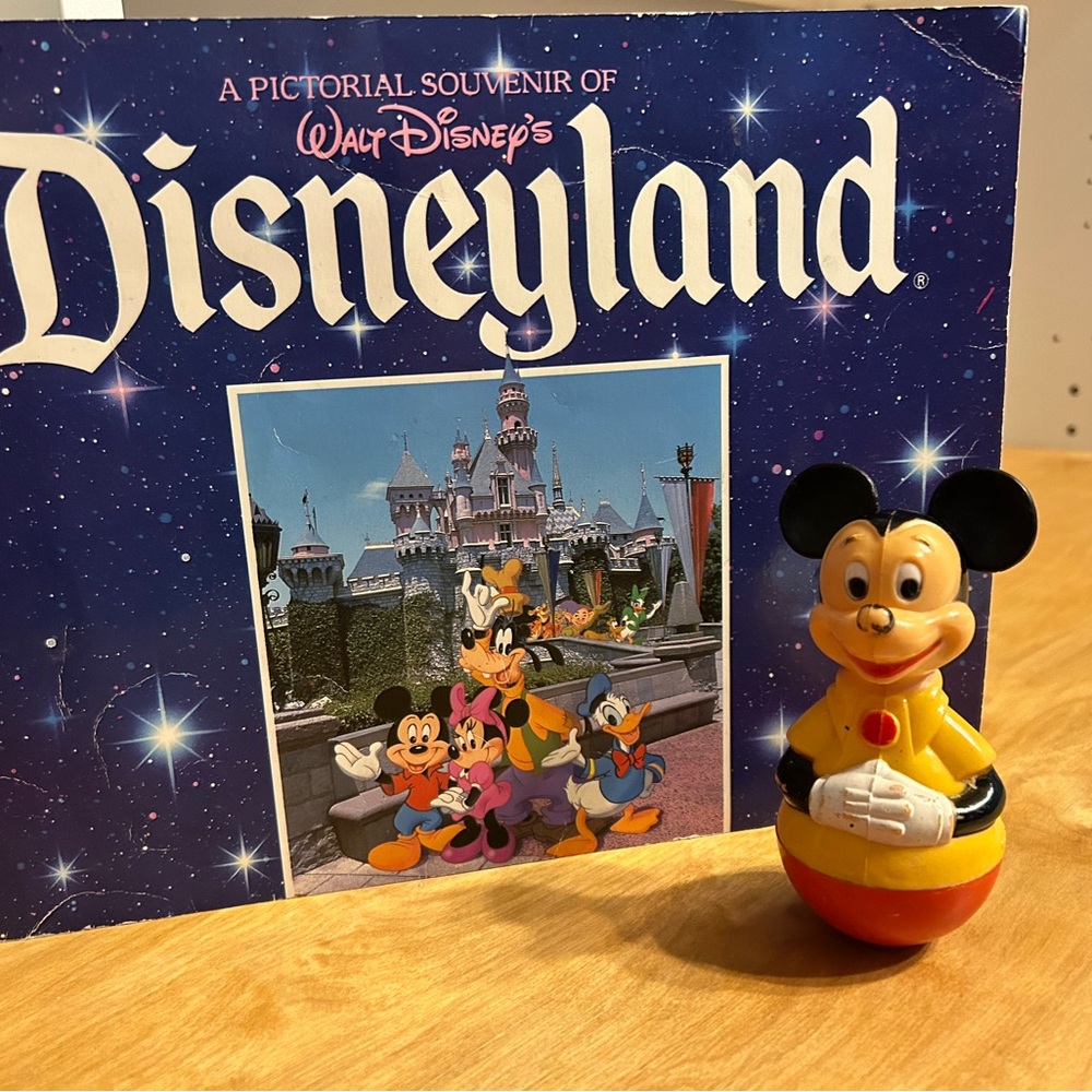 Disneyland collectable book and bobble